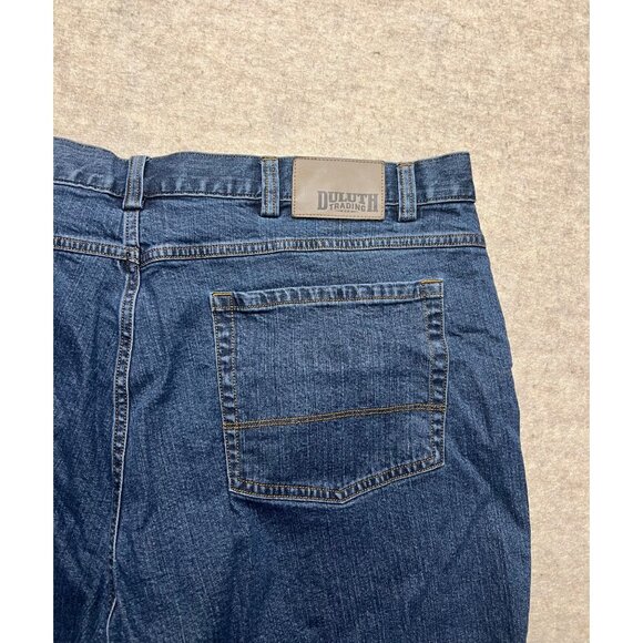 Duluth Trading Co. Flex Weekend Jeans Medium Wash Straight Leg Denim 46 X 30 - Picture 5 of 9